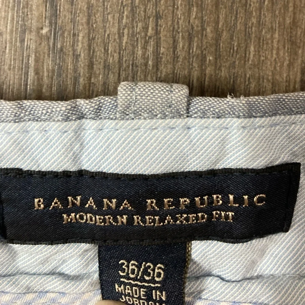 Banana Republic Light Blue Modern Relaxed Pants 36/36‎